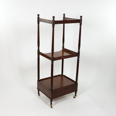 Regency Period Mahogany Triple Tier tag re English Circa 1820
