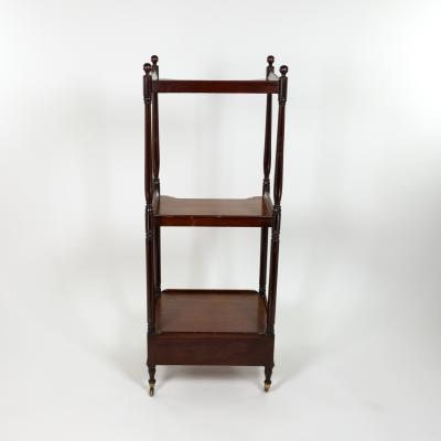 Regency Period Mahogany Triple Tier tag re English Circa 1820