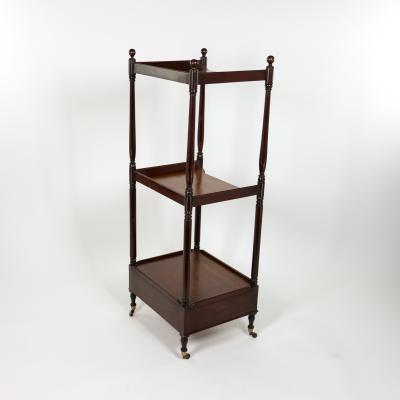 Regency Period Mahogany Triple Tier tag re English Circa 1820