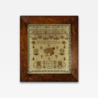 Regency Period Norfolk Sampler 1828 by E A Giscard Aged 12
