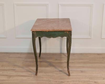Regency Period Painted Game Table with Marble Top Early 19th Century