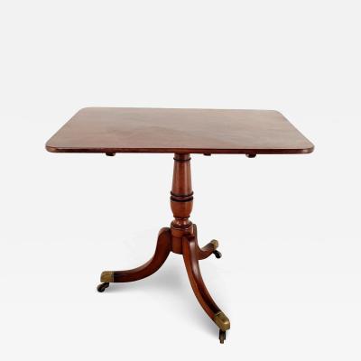 Regency Period Rectangular Tea Table with Rounded Corners circa 1810