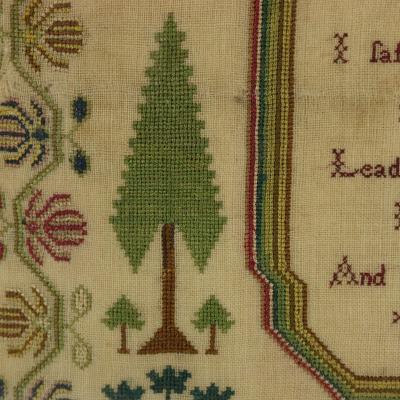 Regency Period Sampler 1824 by Eliza Brewster