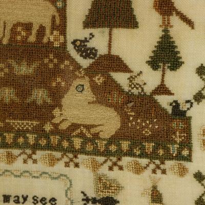 Regency Period Sampler 1827 by Maria Thurgood