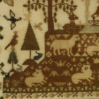 Regency Period Sampler 1827 by Maria Thurgood