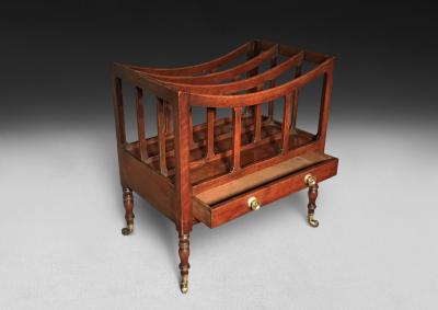 Regency Period three division Mahogany Canterbury