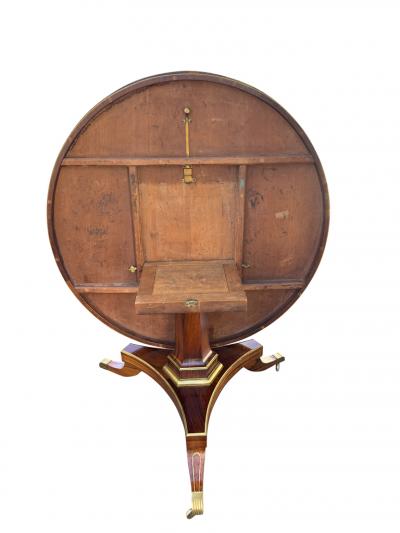 Regency Rosewood And Brass Inlaid Center Table