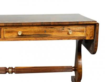 Regency Rosewood And Brass Mounted Sofa Table
