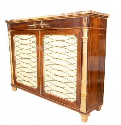 Regency Rosewood And Bronze Mounted Credenza