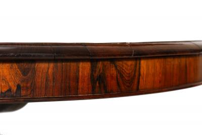 Regency Rosewood Antique Circular Center Table English circa 1825