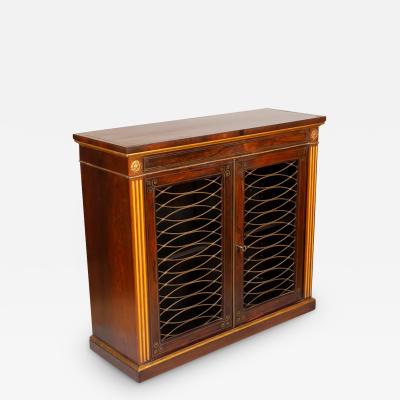 Regency Rosewood Brass Inlaid And Gilded Credenza