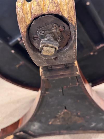 Regency Rosewood Carved gilded Tilt Top Table