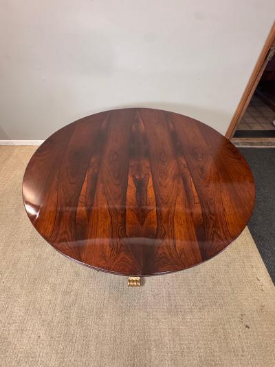 Regency Rosewood Carved gilded Tilt Top Table