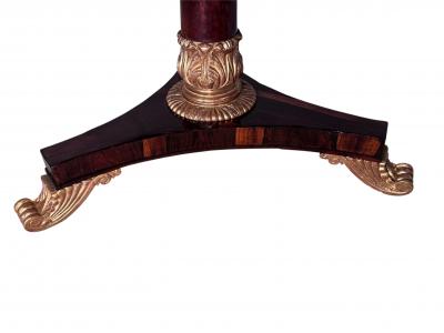 Regency Rosewood Carved gilded Tilt Top Table