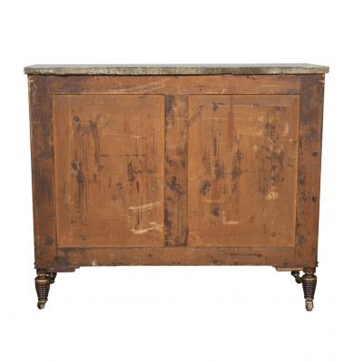Regency Rosewood Ebonized and Gilded Credenza