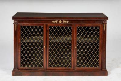 Regency Rosewood Low Bookcase