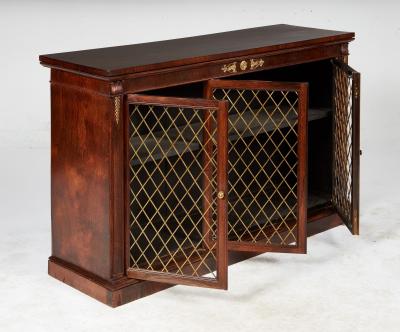 Regency Rosewood Low Bookcase