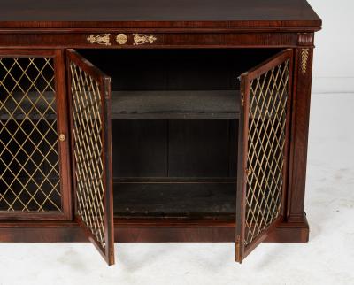 Regency Rosewood Low Bookcase