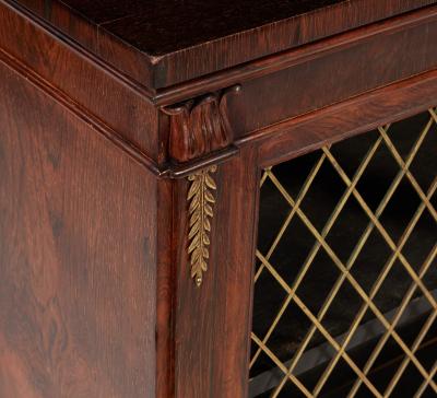 Regency Rosewood Low Bookcase