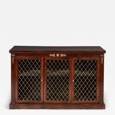 Regency Rosewood Low Bookcase