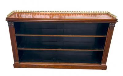 Regency Rosewood Open Bookcase