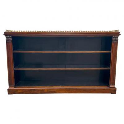 Regency Rosewood Open Bookcase