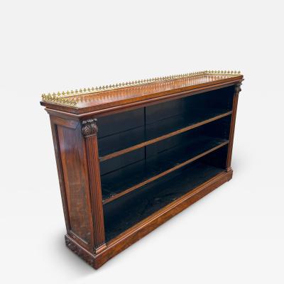 Regency Rosewood Open Bookcase
