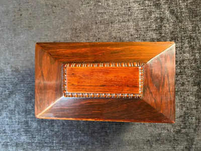 Regency Rosewood Sarcophagus Form Tea Caddy