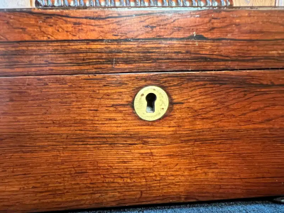 Regency Rosewood Sarcophagus Form Tea Caddy