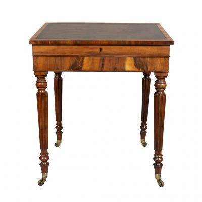Regency Rosewood Slant Lid Writing Desk