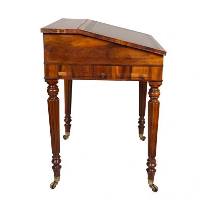 Regency Rosewood Slant Lid Writing Desk