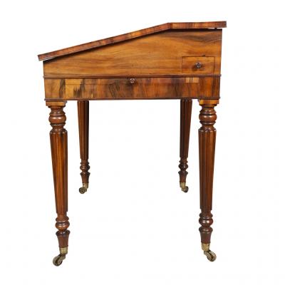 Regency Rosewood Slant Lid Writing Desk