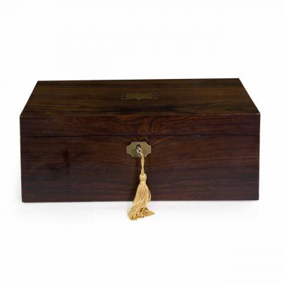 Regency Rosewood Writing Slope England c 1820 35