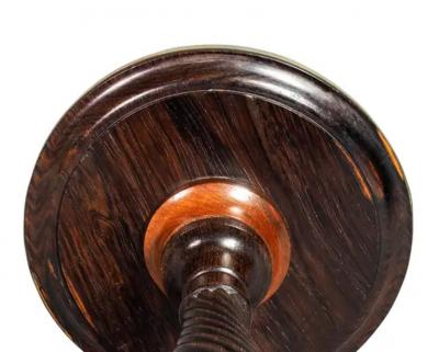 Regency Rosewood and Brass Candlestick Riser