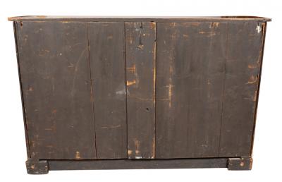 Regency Rosewood and Brass Inlaid Credenza Bookcase