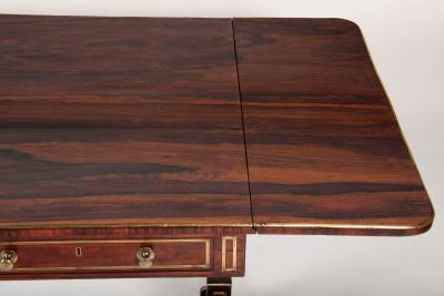 Regency Rosewood and Brass Mounted Sofa Table