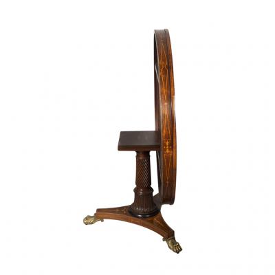 Regency Rosewood and Satinwood Center Table