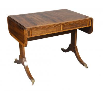 Regency Rosewood and Satinwood Sofa Table