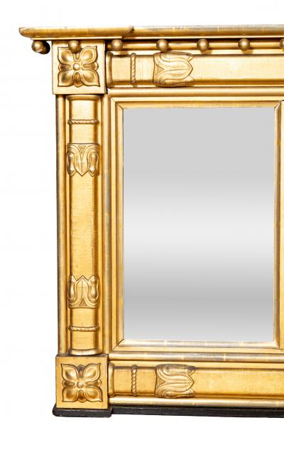 Regency Style Giltwood Overmantel Mirror