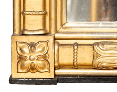 Regency Style Giltwood Overmantel Mirror