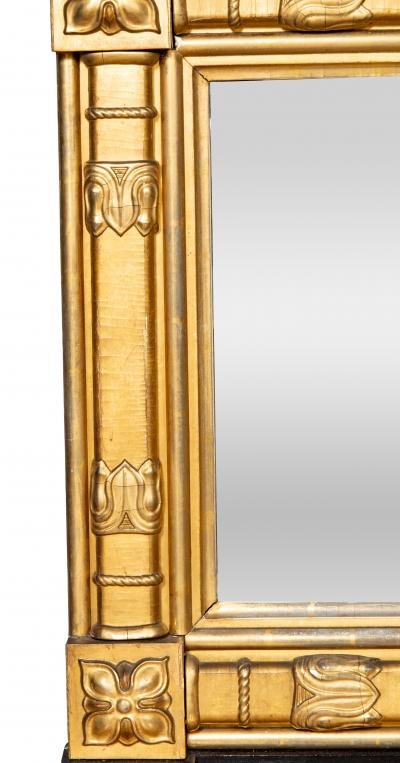 Regency Style Giltwood Overmantel Mirror