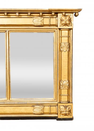 Regency Style Giltwood Overmantel Mirror