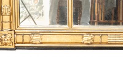 Regency Style Giltwood Overmantel Mirror