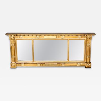 Regency Style Giltwood Overmantel Mirror