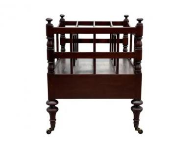Regency Style Mahogany Canterbury