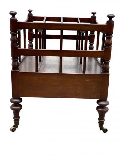 Regency Style Mahogany Canterbury