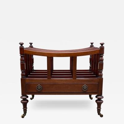 Regency Style Mahogany Canterbury