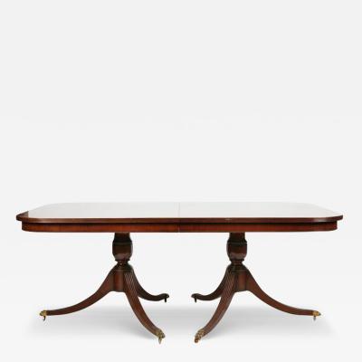 Thomasville double cheap pedestal dining table