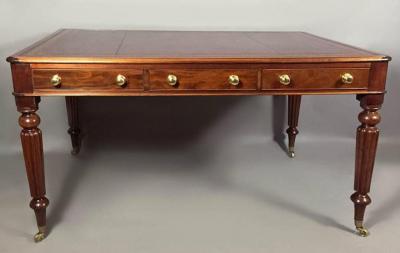 Regency Style Mahogany Writing Table