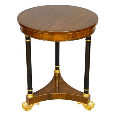 Regency Style Mahogany and Giltwood Table